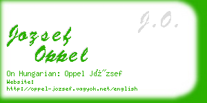 jozsef oppel business card